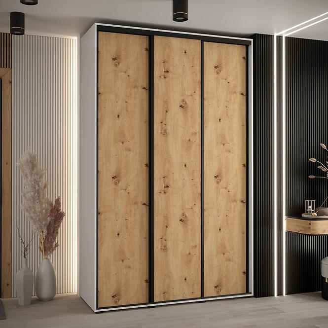 Schrank 45 Canaris 1 170 weiß/artisan/schwarz
