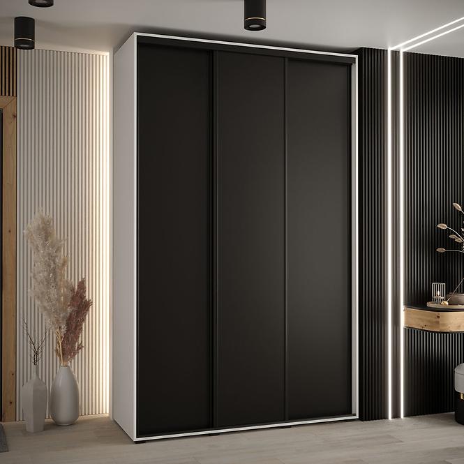 Schrank 45 Canaris 1 170 weiß/schwarz/schwarz