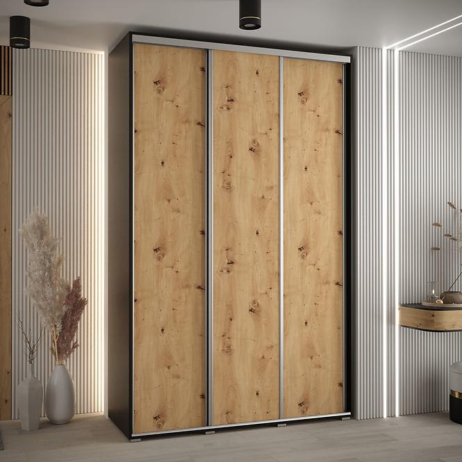 Schrank 45 Canaris 1 170 schwarz/artisan/silver