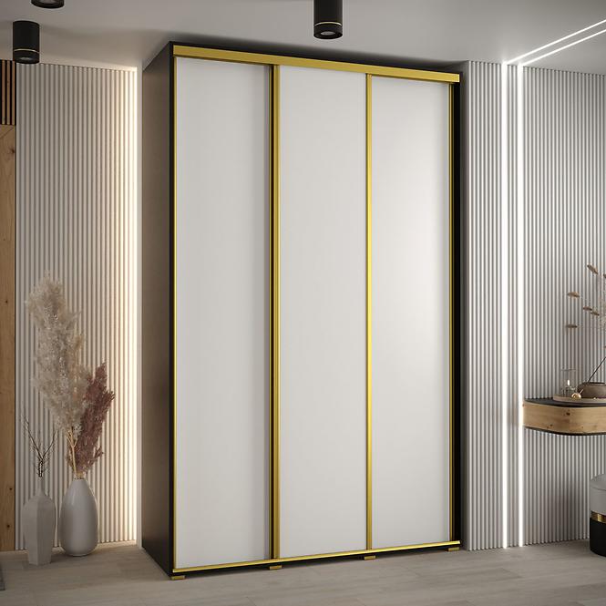 Schrank 45 Canaris 1 170 schwarz/weiß/gold