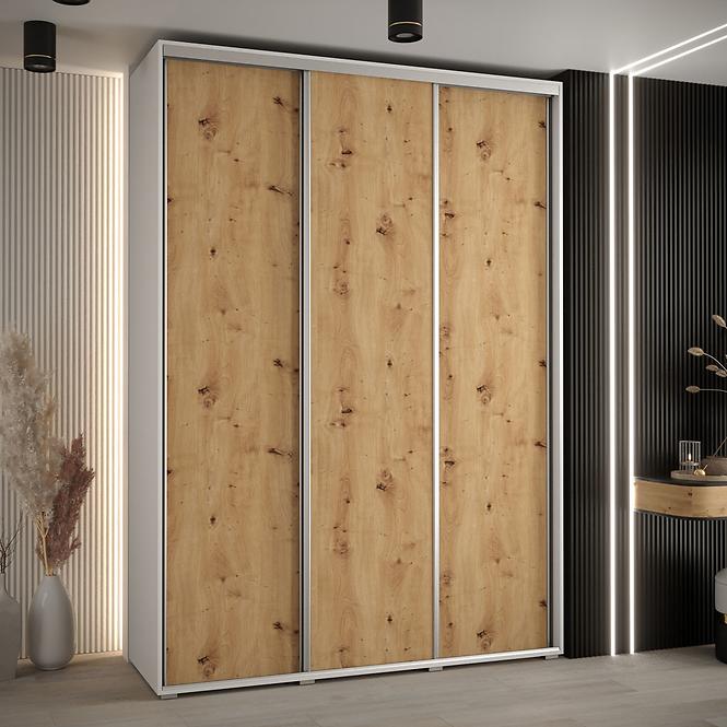 Schrank 45 Canaris 1 180 weiß/artisan/silver