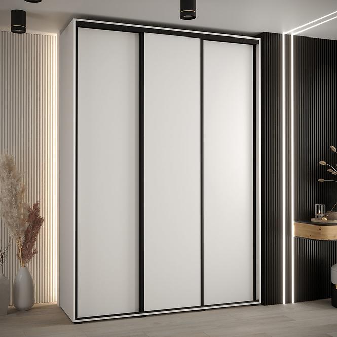 Schrank 45 Canaris 1 180 weiß/schwarz
