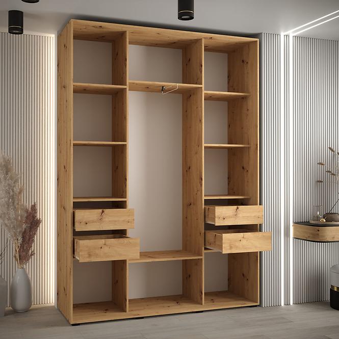 Schrank 45 Canaris 1 180 weiß/gold