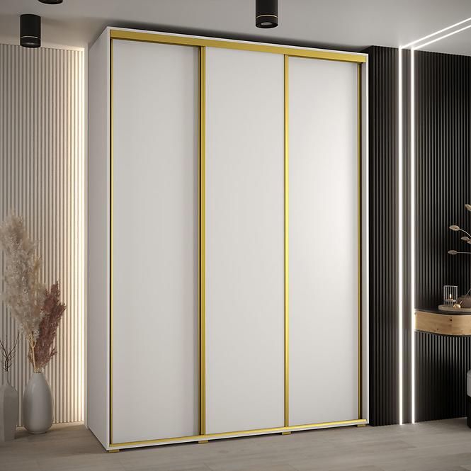 Schrank 45 Canaris 1 180 weiß/gold