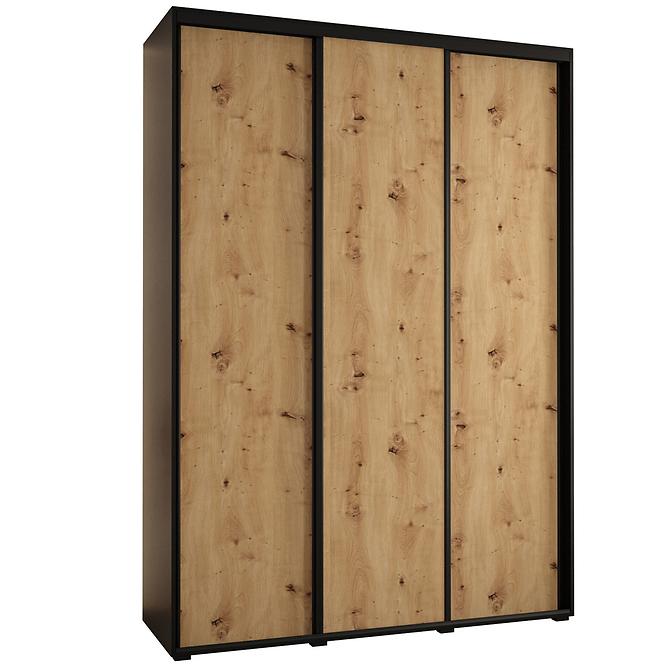 Schrank 45 Canaris 1 180 schwarz/artisan/schwarz