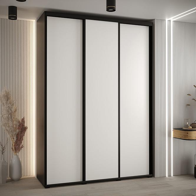 Schrank 45 Canaris 1 180 schwarz/weiß/schwarz