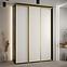 Schrank 45 Canaris 1 180 schwarz/weiß/gold,5
