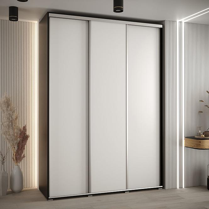 Schrank 45 Canaris 1 180 schwarz/weiß/silver