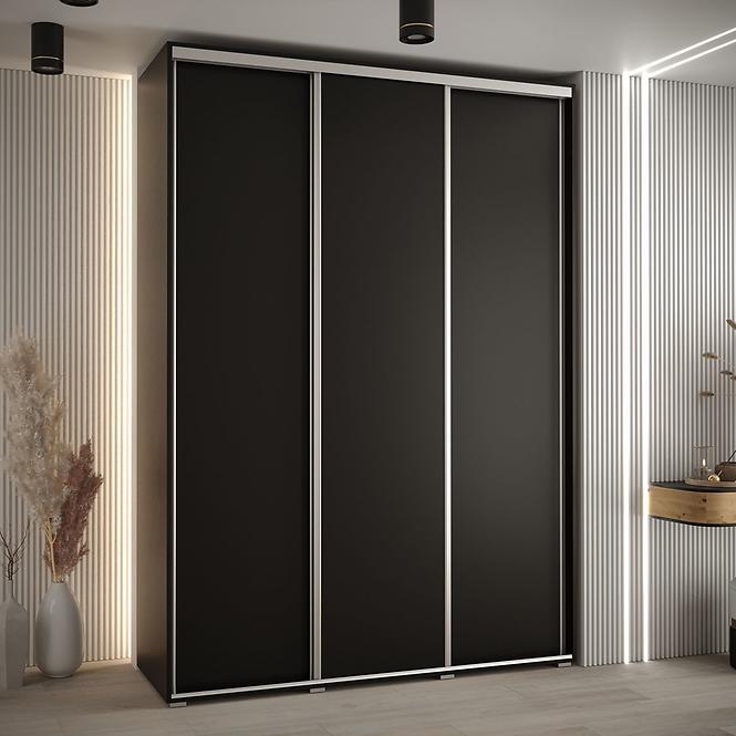 Schrank 45 Canaris 1 180 schwarz/silver