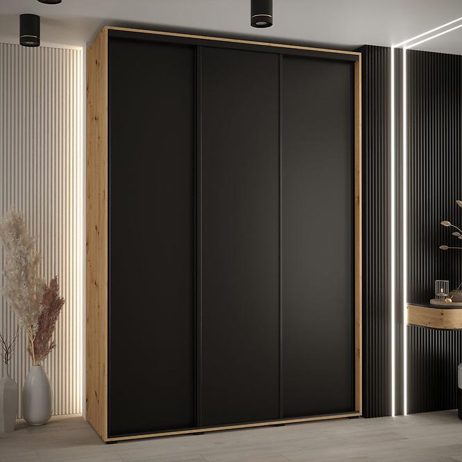 Schrank 45 Canaris 1 190 artisan/schwarz/schwarz