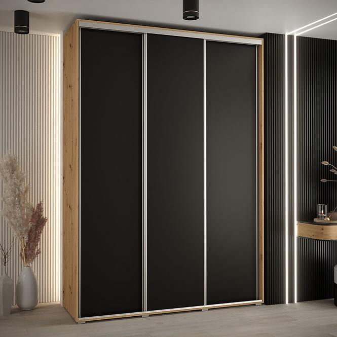 Schrank 45 Canaris 1 190 artisan/schwarz/silver