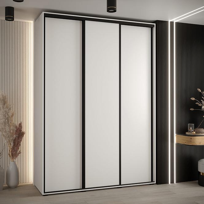 Schrank 45 Canaris 1 190 weiß/schwarz