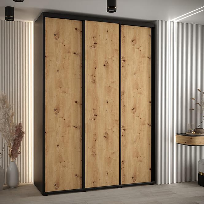 Schrank 45 Canaris 1 190 schwarz/artisan/schwarz