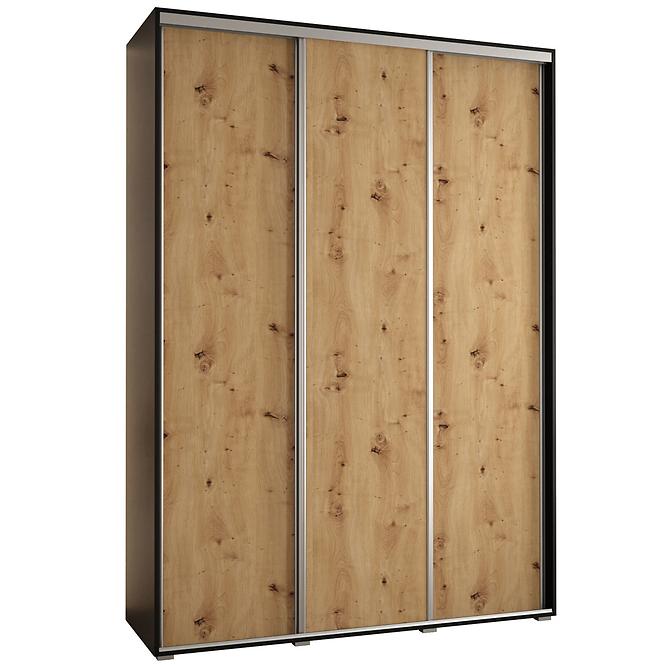 Schrank 45 Canaris 1 190 schwarz/artisan/silver
