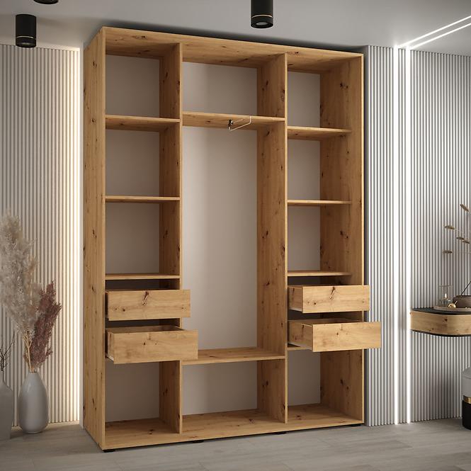 Schrank 45 Canaris 1 190 schwarz/weiß/schwarz