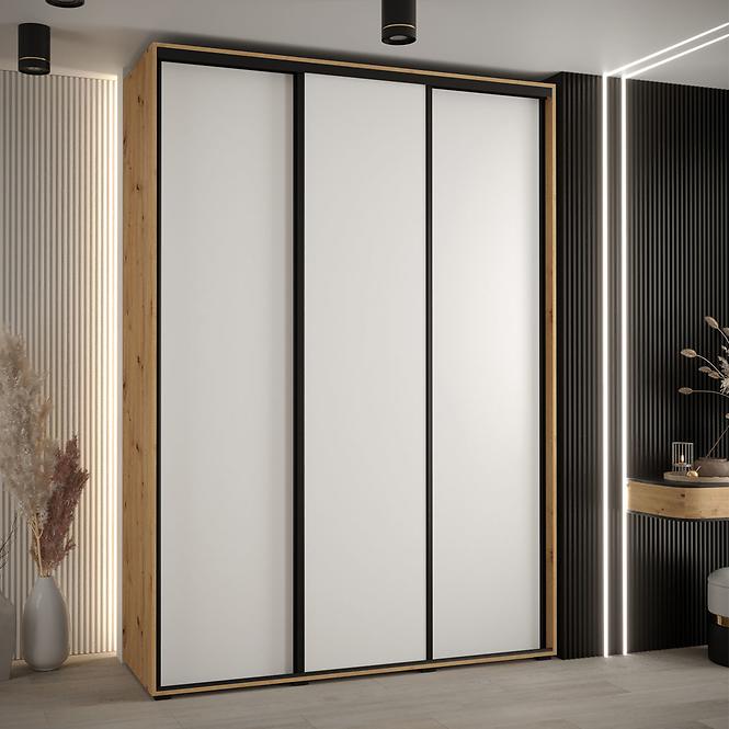 Schrank 45 Canaris 1 200 artisan/weiß/schwarz
