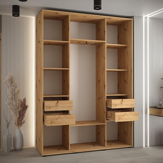 Schrank 45 Canaris 1 200 weiß/schwarz
