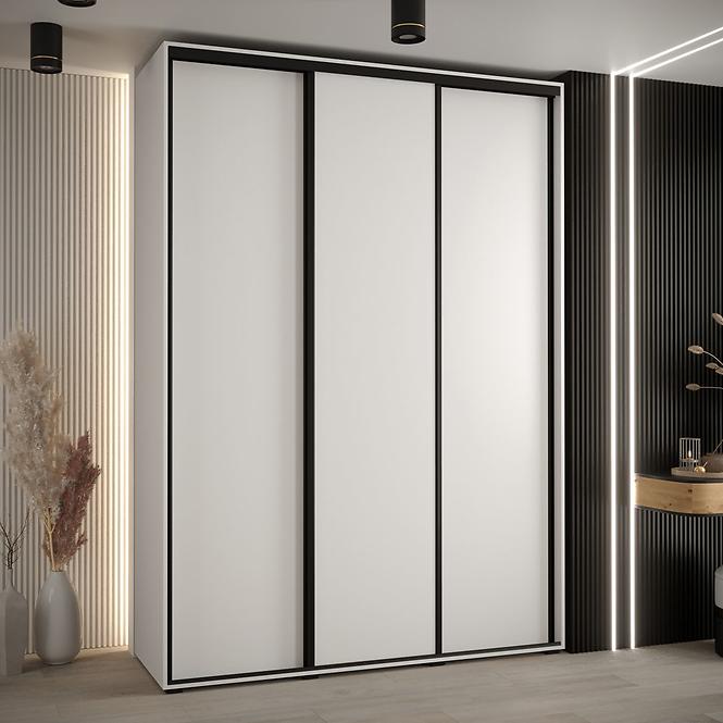 Schrank 45 Canaris 1 200 weiß/schwarz