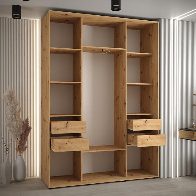 Schrank 45 Canaris 1 200 weiß/schwarz/schwarz