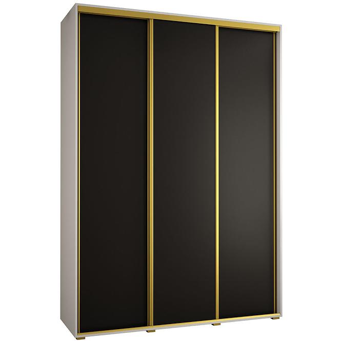 Schrank 45 Canaris 1 200 weiß/schwarz/gold