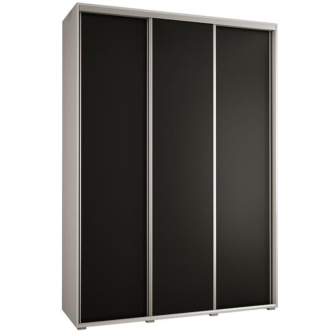 Schrank 45 Canaris 1 200 weiß/schwarz/silver
