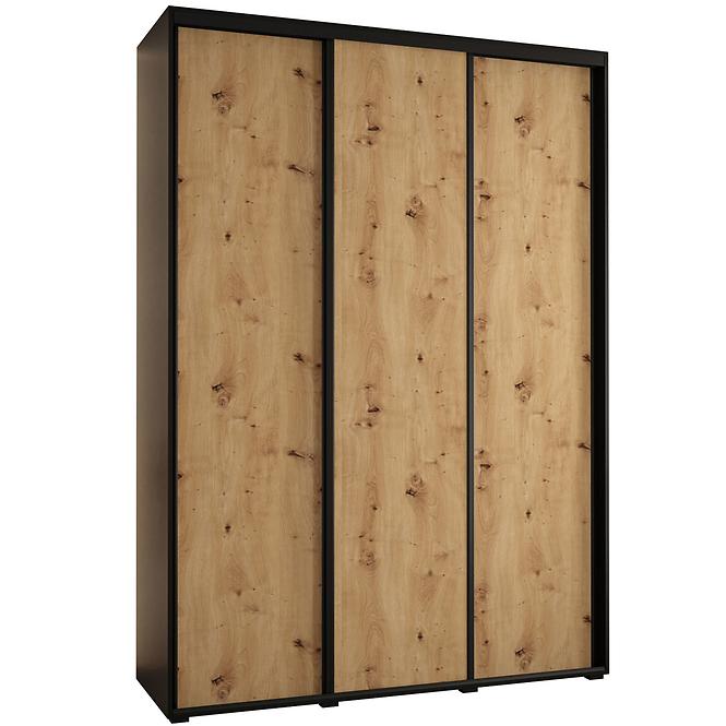 Schrank 45 Canaris 1 200 schwarz/artisan/schwarz