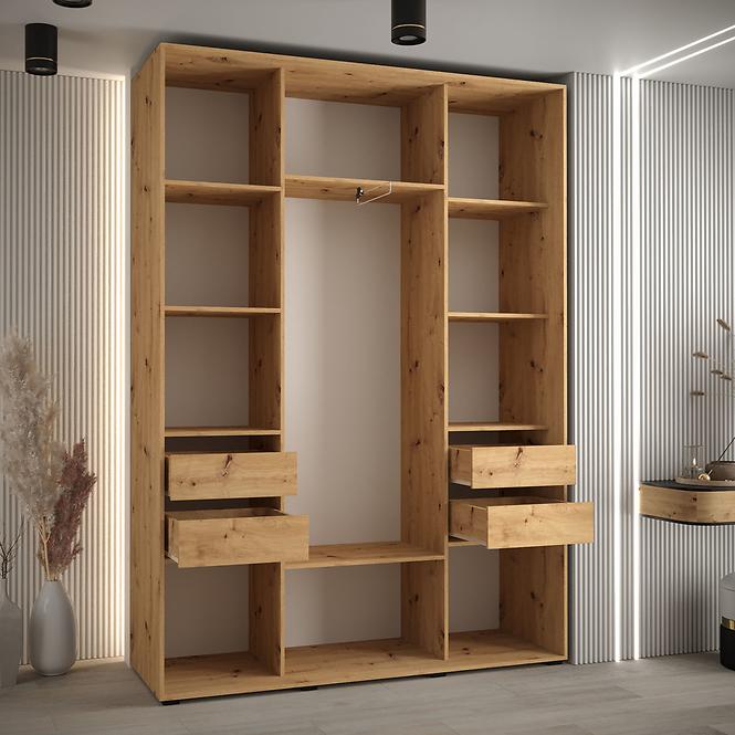 Schrank 45 Canaris 1 200 schwarz/artisan/schwarz