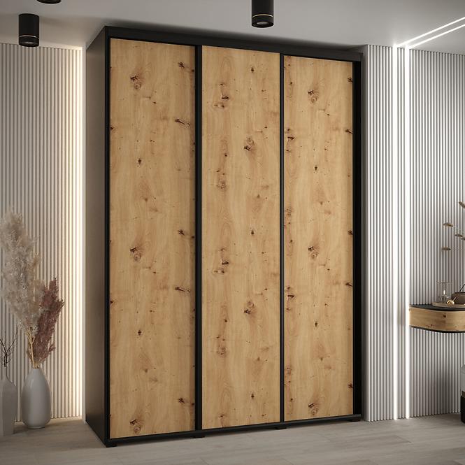 Schrank 45 Canaris 1 200 schwarz/artisan/schwarz