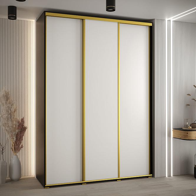 Schrank 45 Canaris 1 200 schwarz/weiß/gold