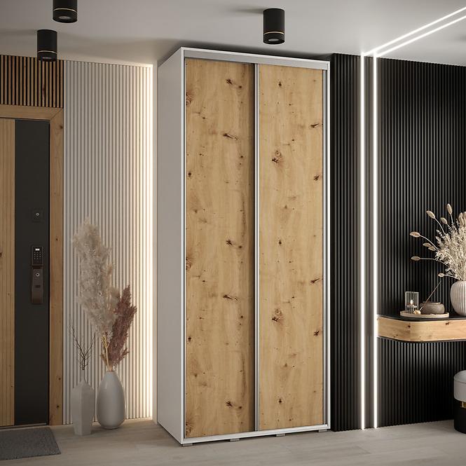 Schrank 45 Canaris 12 100 weiß/artisan/silver