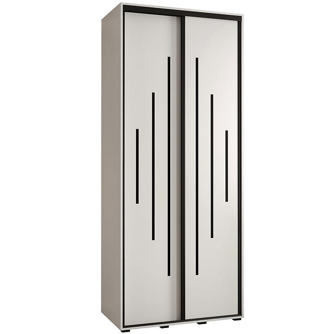 Schrank 45 Canaris 12 100 weiß/schwarz