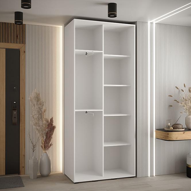 Schrank 45 Canaris 12 100 weiß/schwarz/schwarz
