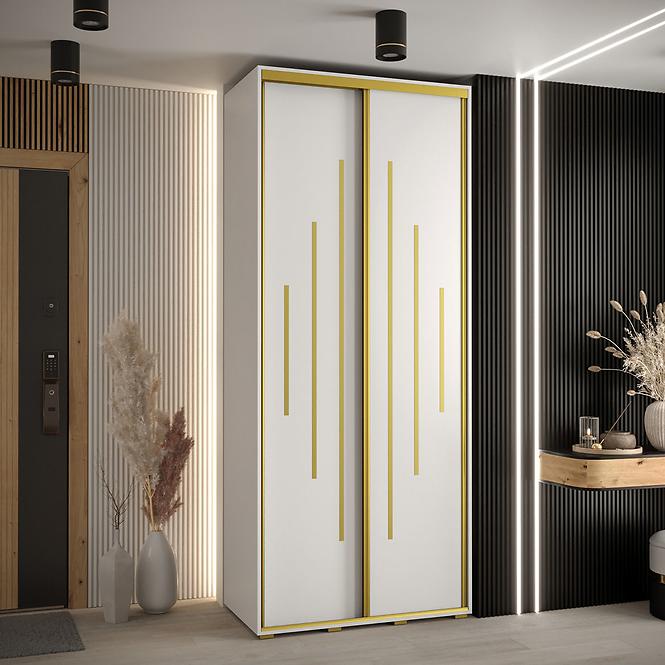 Schrank 45 Canaris 12 100 weiß/gold