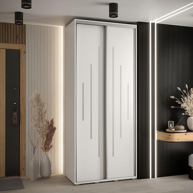 Schrank 45 Canaris 12 100 weiß/silver