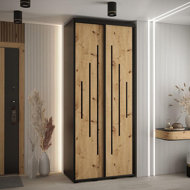 Schrank 45 Canaris 12 100 schwarz/artisan/schwarz