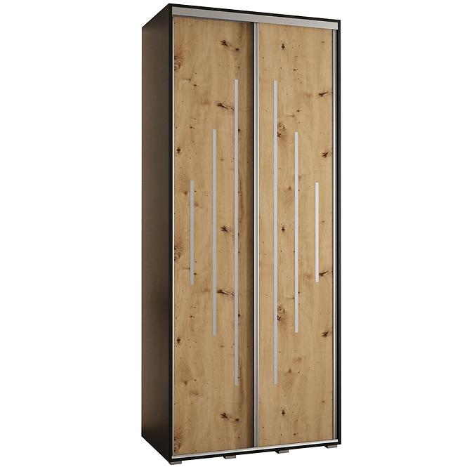 Schrank 45 Canaris 12 100 schwarz/artisan/silver