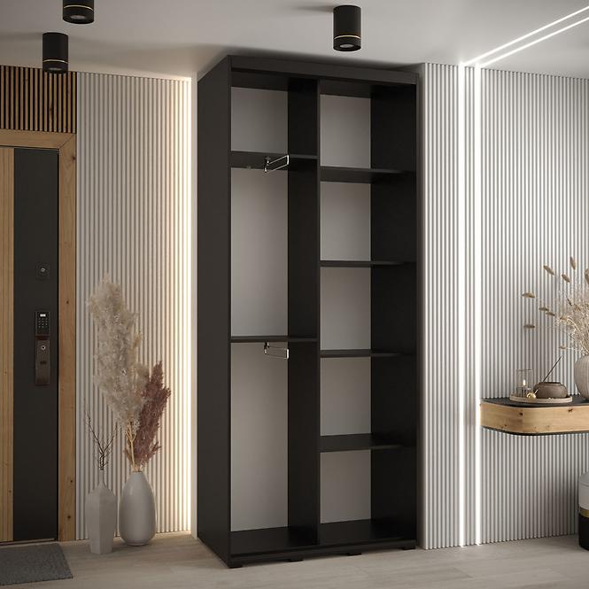 Schrank 45 Canaris 12 100 schwarz/artisan/silver