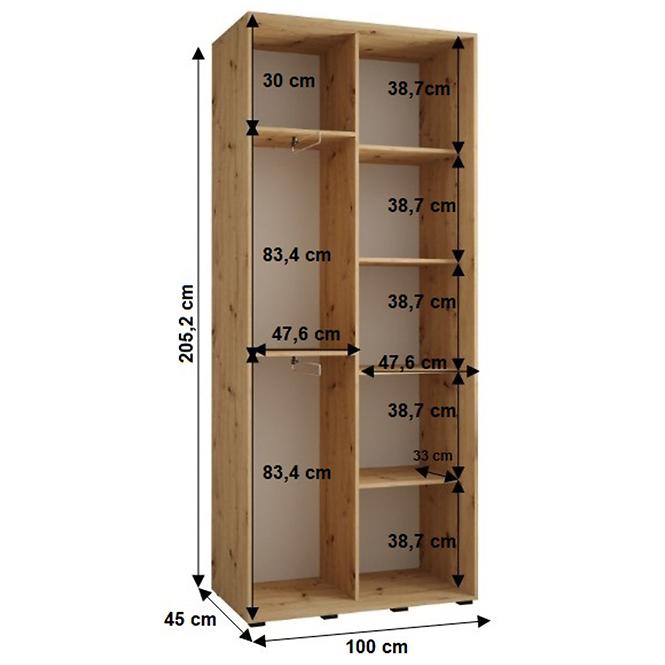 Schrank 45 Canaris 12 100 schwarz/schwarz
