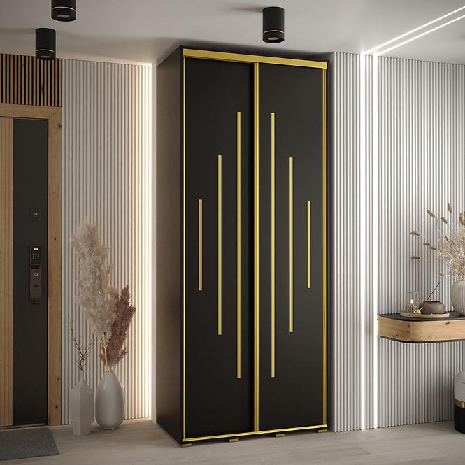 Schrank 45 Canaris 12 100 schwarz/gold