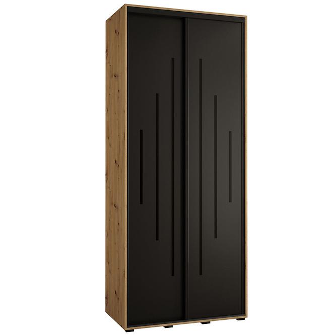 Schrank 45 Canaris 12 110 artisan/schwarz/schwarz