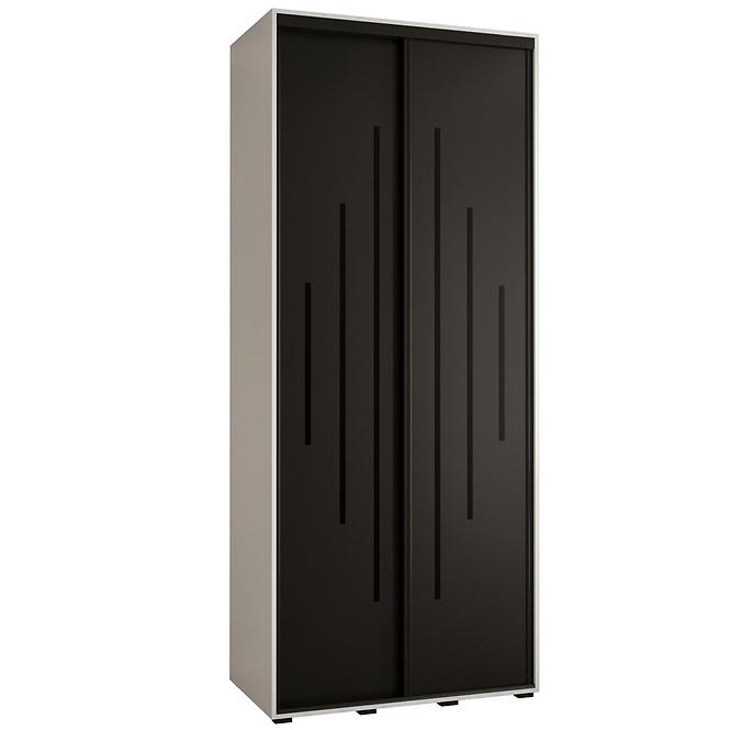 Schrank 45 Canaris 12 110 weiß/schwarz/schwarz