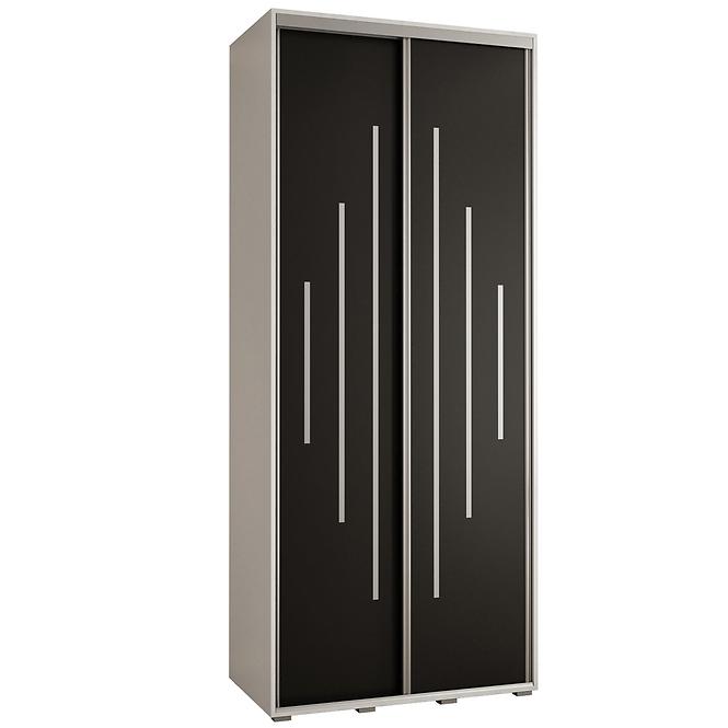 Schrank 45 Canaris 12 110 weiß/schwarz/silver