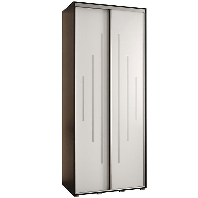Schrank 45 Canaris 12 110 schwarz/weiß/silver
