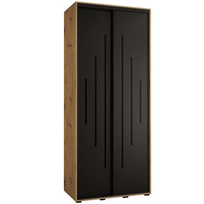 Schrank 45 Canaris 12 120 artisan/schwarz/schwarz