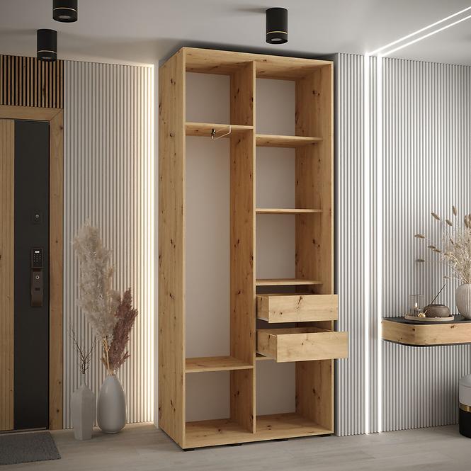 Schrank 45 Canaris 12 120 artisan/schwarz/silver