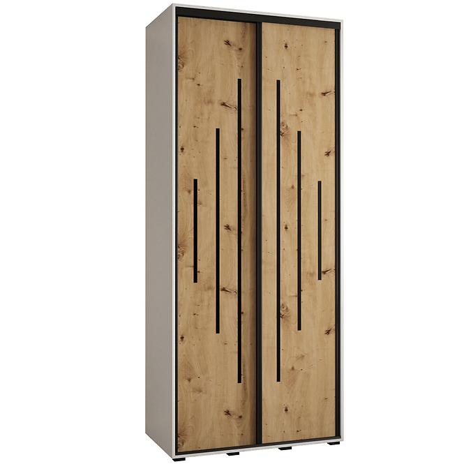 Schrank 45 Canaris 12 120 weiß/artisan/schwarz