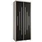 Schrank 45 Canaris 12 120 weiß/schwarz/silver