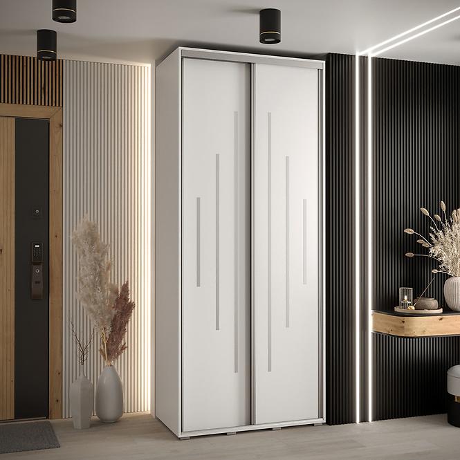 Schrank 45 Canaris 12 120 weiß/silver