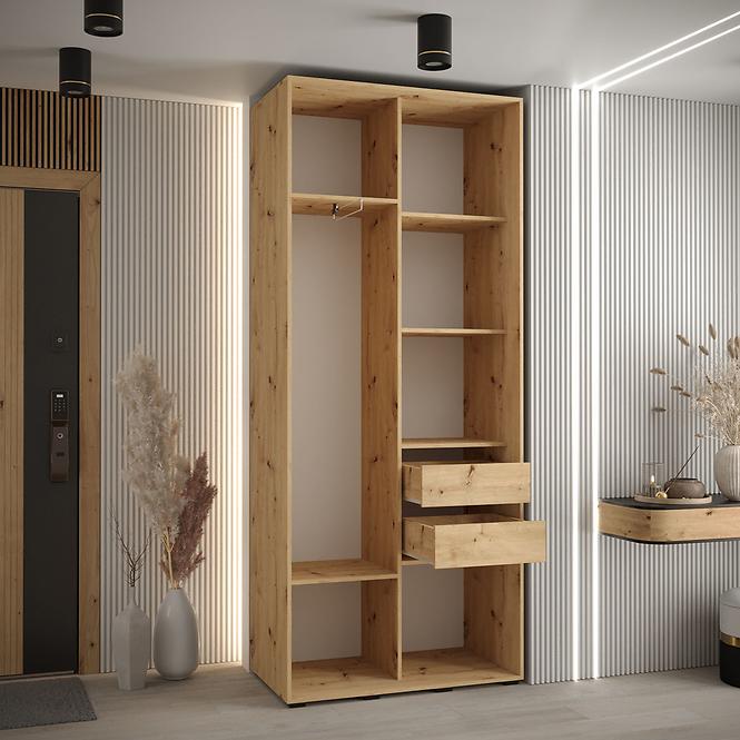 Schrank 45 Canaris 12 120 schwarz/artisan/schwarz