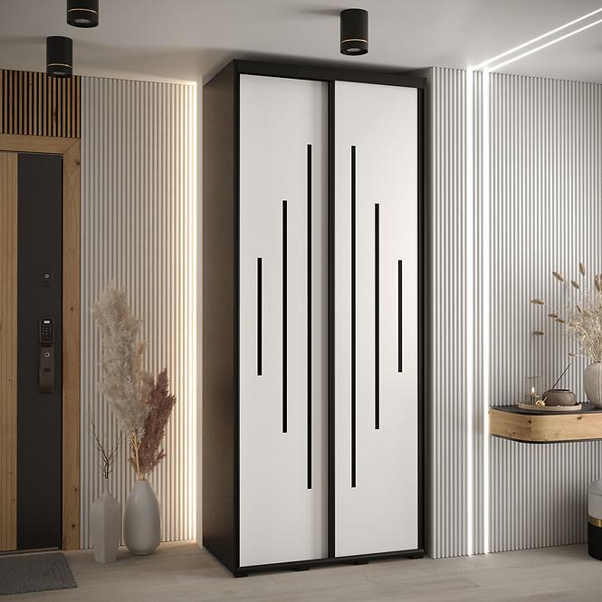 Schrank 45 Canaris 12 120 schwarz/weiß/schwarz